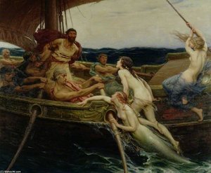 Ulysses And The Sirens - — Herbert James Draper