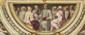 Lorenzo Il Magnifico Among Philosophers And Scholars — Giorgio Vasari