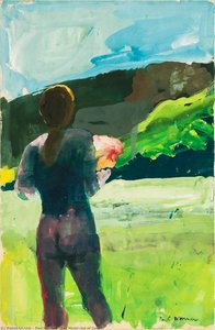 The Model Out Of Doors — Paul Wonner