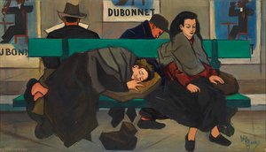Les Clochards, Montmartre, Paris — Lois Mailou Jones