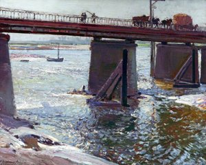 Bridge At Étaples, France — Samuel John Lamorna Birch