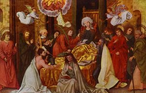 Death Of The Virgin — Hans Holbein The Younger, Baroque