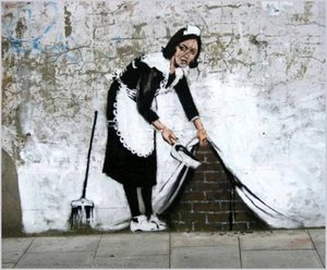 Sweep It Under The Carpet — Banksy