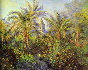 Garden At Bordighera, Morning. (jardin Ó Bordighera, Effet Du Matin) — Claude Monet, Impressionism