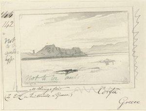 View Of The Citadel, Corfu — Edward Lear