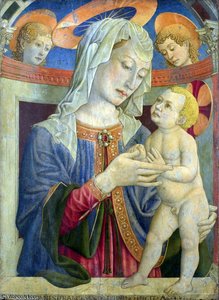 The Virgin and Child with Two Angels