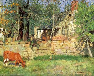 In Old Virginia, Belmont — Julius Garibaldi Melchers, Impressionism