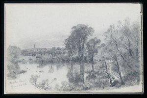 Charles River, Cambridge, Massachusetts — William Trost Richards, Hudson River School
