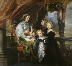 Deborah Kip, Wife Of Sir Balthasar Gerbier, And Her Children — Peter Paul Rubens