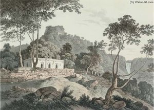Raje Gaut, The Principal Road Up To Rotas Ghur, Bahar — Thomas Daniell