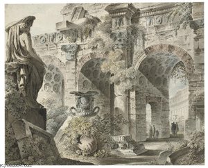 A Capriccio Of Roman Ruins