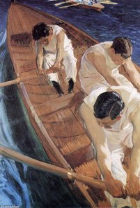 In The Racing Shell — Joaquín Sorolla Y Bastida