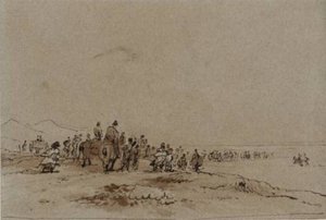 Sketch For `crossing Lancaster Sands' — David Cox
