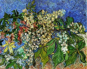 Blossoming Chestnut Branches — Vincent Willem Van Gogh, Post-impressionism