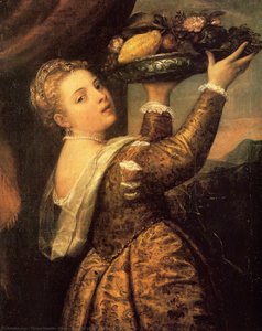 Girl With A Basket Of Fruits (lavinia) — Titian