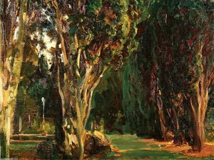 Falconieri Gardens, Frascati — John Singer Sargent, Impressionism