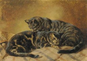 Two Cats — John Frederick Herring Senior
