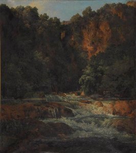 Cascade et rochers