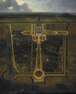 Vue Perspective D'un Chateau Et D'un Parc — Martin Pierre Denis (martin Le Jeune)