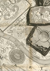 Detail From The Large Plan Of The Field Of Mars In Rome — Giovanni Battista Piranesi