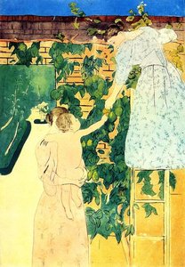 Gathering Fruit — Mary Stevenson Cassatt