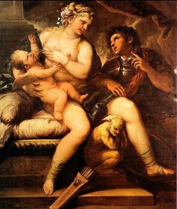 Venus, Cupid And Mars — Luca Giordano