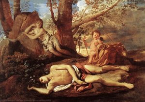 Echo And Narcissus — Nicolas Poussin