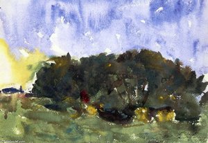 The Poplar Grove — Charles Webster Hawthorne, Impressionism