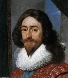 Charles I, King Of England (detail) — Daniel I Mijtens, Baroque
