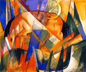 Fabulous Beast Ii (also Known As Horse) — Franz Marc, Expressionist Movement