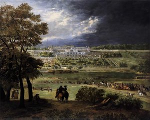 The New Château At Saint-germain-en-laye — Adam Frans Van Der Meulen, Baroque