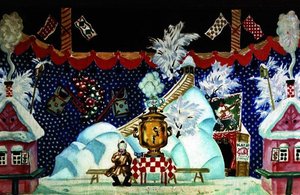 View In Tula, A Sketch For E. Zamyatin's Play, 'the Flea' — Boris Mikhailovich Kustodiev
