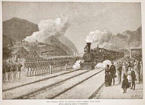 The Funeral Train Of General Grant Passing West — Alfred Rudolph Waud
