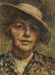 Self Portrait In A Sun Hat — Patti Mayor