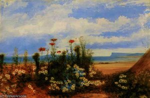 Fair Head From Ballycastle, Co. Antrim — Andrew Nicholl, Romanticism