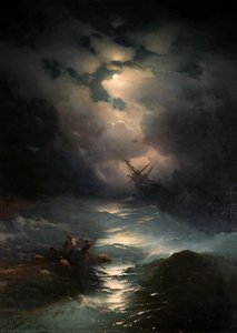 The Shipwreck On Northern Sea — Ivan Konstantinovich Aivazovsky, Romanticism