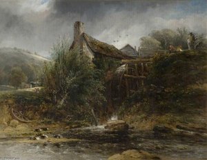 A Watermill Near Totnes, Devon — Frederick Waters (william) Watts