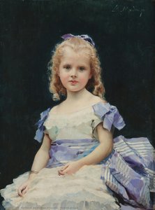 Portrait Of A Girl — Raimundo De Madrazo Y Garreta, Realism