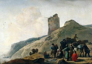 The Seashore At Scheveningen, The Netherlands — Philips Wouwerman