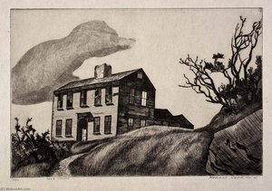 Deer Island — Howard Cook, Modernism