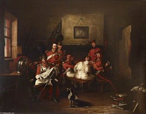The Life Guards In A Guardroom — Edward Bird