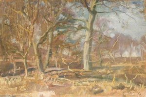 Study For 'edge Of The Wood' — Sir Alfred James Munnings