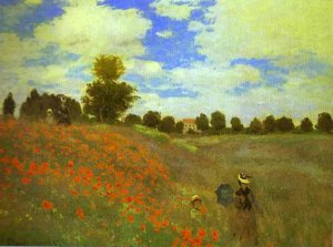 Red Poppies At Argenteuil — Claude Monet
