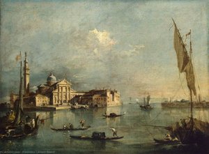 View On The Cannaregio Canal, Venice — Francesco Lazzaro Guardi