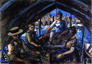 Crossing The Vieux-port (marseille) — Auguste Chabaud