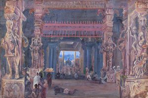 Entrance To The Mandapan, Madura — Marianne North