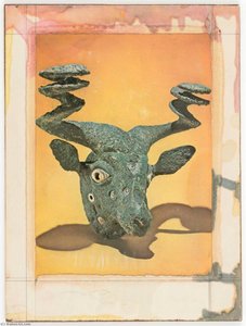 Untitled (eroded Bronze Bull's Head) — Joseph Cornell