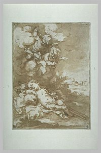 The Christ Child Asleep On The Cross — Bartolomé Esteban Murillo