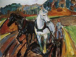 Horse Team — Edvard Munch