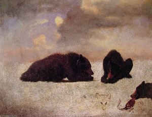 Grizzly Bears — Albert Bierstadt